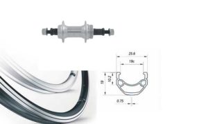 Kotač II 26" kranc Mach1 ER-10 SREBRNI matice  36h