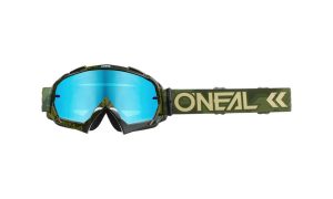Goggle O'Neal B-10 CAMO V.22 Military Green - radium blue